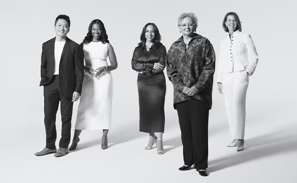 Cecilia Conrad, photographed for Town & Country, stands among other nonprofit leaders